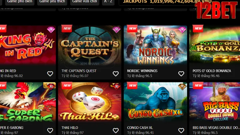 Những ưu điểm khi tham gia Casino 12Bet